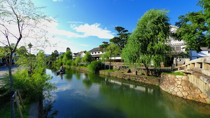 Obraz premium 岡山倉敷美観地区（夕方）1