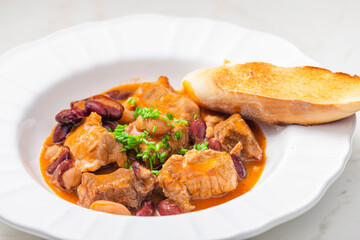 pork stew with red beans