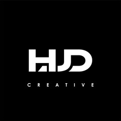 HJD Letter Initial Logo Design Template Vector Illustration
