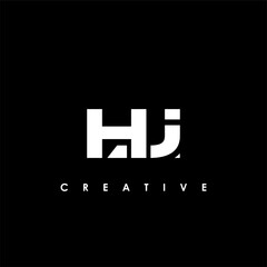 HJI Letter Initial Logo Design Template Vector Illustration