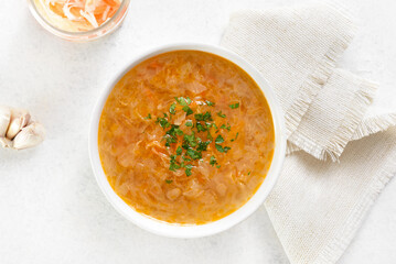 Cabbage (sauerkraut) soup