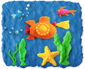 Picture made of playdough