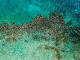 Aerial view of reef