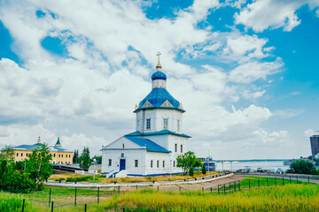 Church of the Assumption in Cheboksary, Chuvashia, Russia. Russian architecture of the XVIII century
