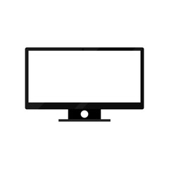 Illustration of the  transparecy monitor screen display  on isolation blackground.