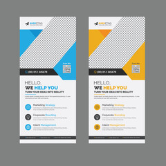 Modern Corporate Business Roll Up Banner Standee Template Vector Design, Abstract Creative X Banner, Pull Up Banner Layout for Advertisement, Ads, Exhibition, Display