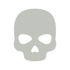 Skull isolated on white background