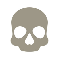 Skull isolated on white background