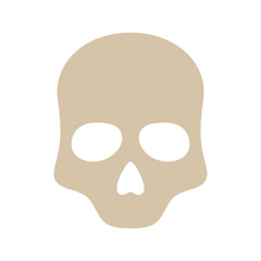 Skull isolated on white background