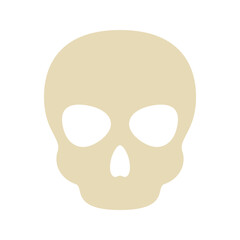 Fototapeta premium Skull isolated on white background