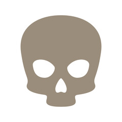 Skull isolated on white background