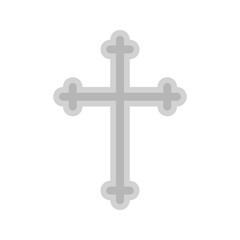 Christian Cross isolated on white background
