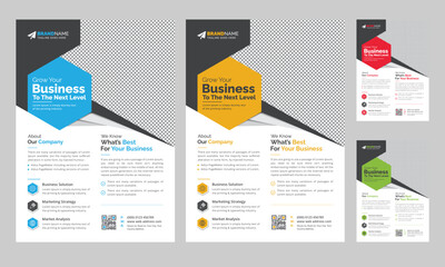 Modern Corporate Business Flyer Leaflet Template Design, Abstract Flyer Brochure Cover Vector Design, Annual Report, Business Proposal, Promotion, Advertise, Publication Layout
