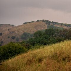 landscape with hills