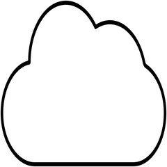 Cloud Isolated Vector icon which can easily modify or edit

