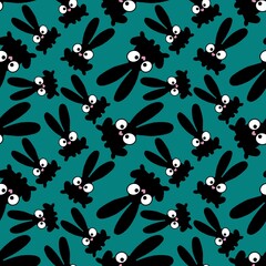 Easter cartoon rabbit seamless pattern for fabrics and textiles and packaging and wrapping paper and 2023 new year