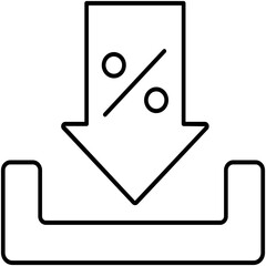 percentage label Isolated Vector icon which can easily modify or edit

