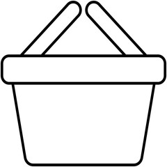 shopping basket Isolated Vector icon which can easily modify or edit

