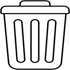 Dustbin Isolated Vector icon which can easily modify or edit


