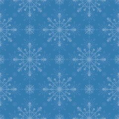 Fototapeta na wymiar Winter seamless snowflakes and stripes pattern for wrapping paper and clothes print and kids and Christmas gifts