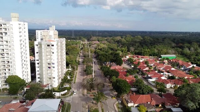 Roca Avenue and crowned 4th ring road in Santa Cruz de la Sierra Bolivia
