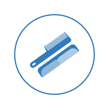 recommend clip art: Arranging hair styling combs icon | Circle version icon |