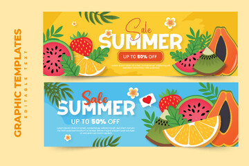 Summer sale graphic template