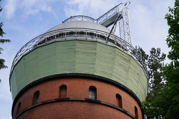 Water tower of the former royal railroad main factory in Hannover Leinhausen, Leinhausenpark
