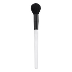 Professional makeup brush closeup isolated on white background	