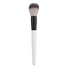 Professional makeup brush closeup isolated on white background	