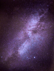 Obraz premium Night photos in Luxembourg countryside with a bright starry sky and the Milky Way