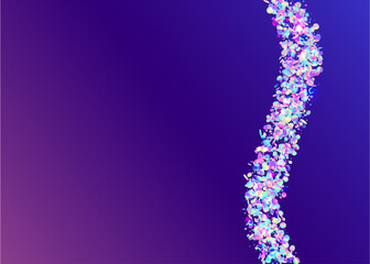 Birthday Glitter. Party Realistic Backdrop. Bright Foil. Laser Burst. Unicorn Art. Falling Glare. Bokeh Texture. Pink Disco Tinsel. Purple Birthday Glitter