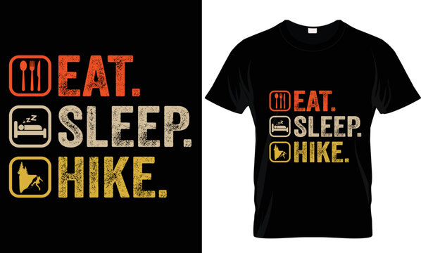 Mountain-Hiking t-shirt design	t-shirt design