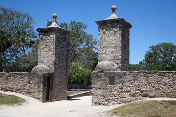 City gates of old Saint Augustine 