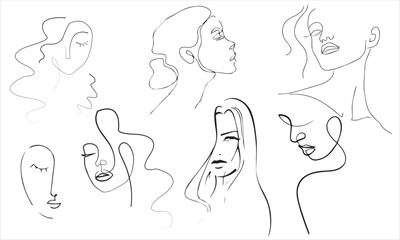 illustration of a woman /Girl line Art
