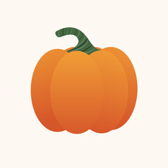 Autumn Halloween or Thanksgiving pumpkin vector illustration graphic background