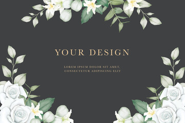 Beautiful Floral Background Watercolor 