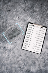 business inventory with every item being Low stock or out of stock next to empty shopping basket, supply chain shortages and delays after the covid-19 global pandemic.