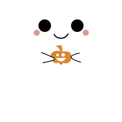 Little Handdrawn Ghost, Happy Haunting, Halloween Ghost, Transparent Background, png