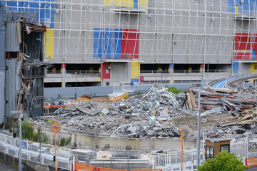 お台場　解体工事中　2022年8月
