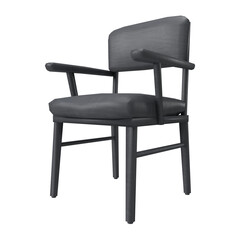 the classic grey chair furniture 3d modern interior style side view transparent