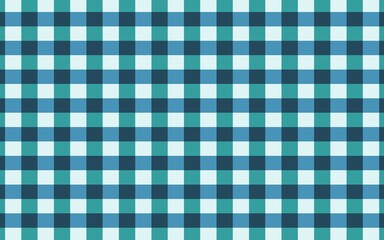 Blue and green checkered pattern background. Seamless pattern illustration background. Tablecloth pattern. Gingham illustration pattern. Plaid patterns. Retro and vintage line patterns.