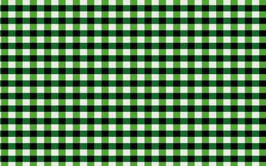 Green and white checkered pattern background. Seamless pattern illustration background. Tablecloth pattern. Gingham illustration pattern. Plaid patterns. Retro and vintage line patterns.