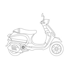 scooter vector illustration