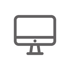 Monitor icon. minimal line icons, perfect for web design or business applications. Simple vector illustration.