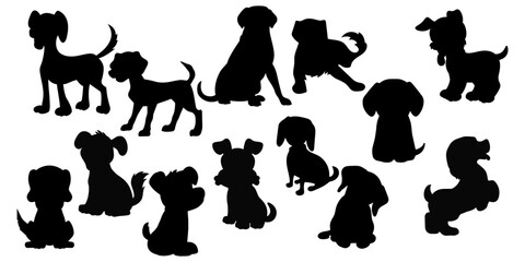 Dog Silhouette Design