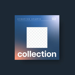 Social media template. Trendy editable social media post template. Social media square banner template for business promotion