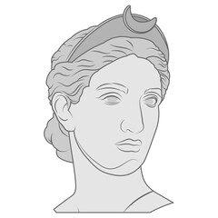 portrait of a greek woman