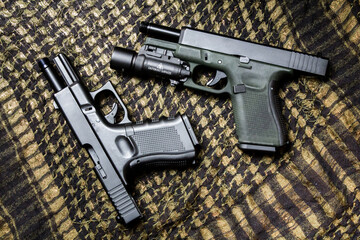 G19 gen4 and gen5 model,  Pistol weapon handheld polymer pistol and popular handgun weapon with...