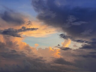 clouds and sun